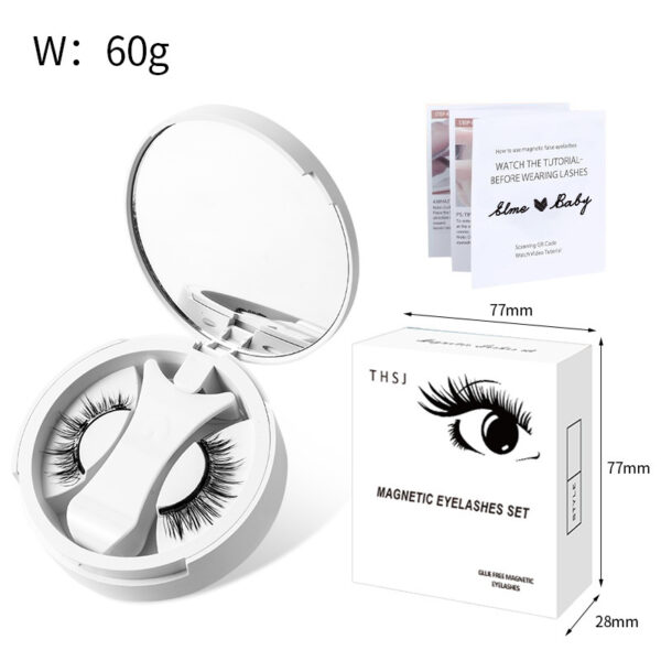 Magnetic False Eyelashes Integrated Storage Box Glue-free Magnet False Eyelashes Natural Makeup Tools With Applicater - Image 10