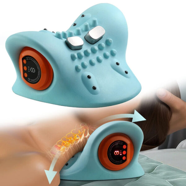 Neck Massager Adults Cervical Spine Relief Traction Portable Neck Head Acupuncture Point Massage Pillow - Image 7