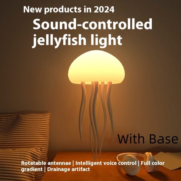 Jellyfish Mood Lamp LED Jellyfish Night Light Portable Jellyfish Lamp Jellyfish Decorations Smart Table Lamp For Bedside Desk - Image 7